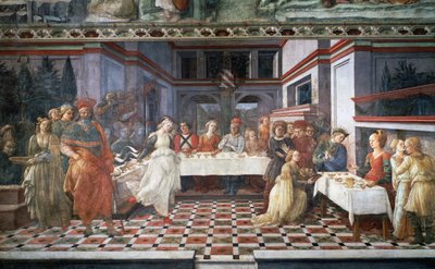Herodes' bankett eller dans av Salome (fresco) av Filippino Lippi