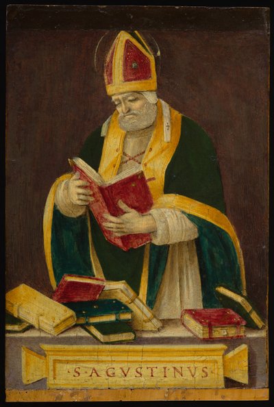 St. Augustine, ca. 1490 (tempera på panel) av Filippino Lippi