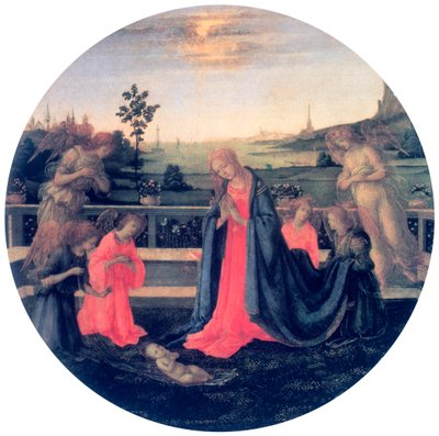 Tilbedelsen, ca 1480-tallet av Filippino Lippi