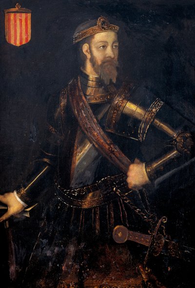 Portrett av Ramon (Raymond) Borell I (972-1017), jarl av Barcelona, Gerona og Ausona av Filippo Ariosto