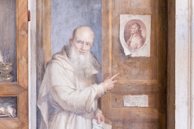 Vegg- og treoljemalerier av Filippo Balbi, detaljer av Filippo Balbi