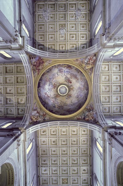 Utsikt over det indre av kuppelen, bygget i 1425-46 av Filippo Brunelleschi