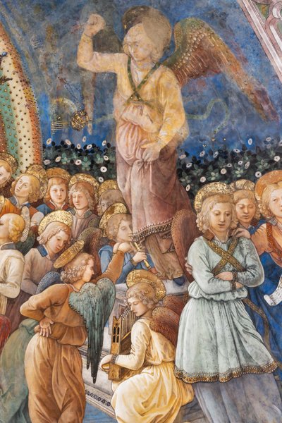 Engler, detalj av Marias kroning av Filippo Lippi