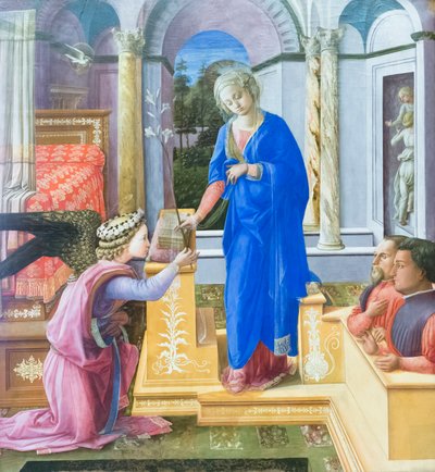 Kunngjøring med to givere av Filippo Lippi