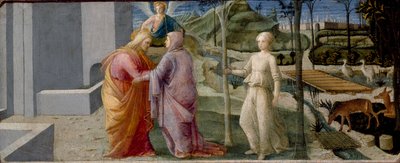 Møtet ved Golden Gate, c1440-1445 av Filippo Lippi