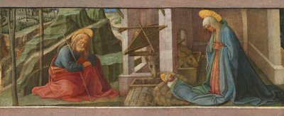 Fødselen, sannsynligvis ca. 1445 av Filippo Lippi