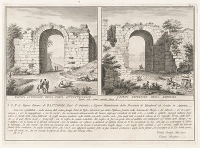 Dedikasjonsside, fra Antichit? di Pesto (Paestums antikviteter) av Filippo Morghen
