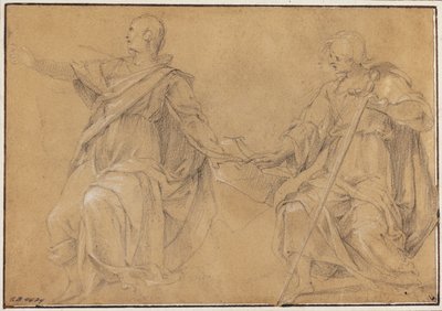 Jakob den store (?) og evangelisten Johannes av Filippo Paladini