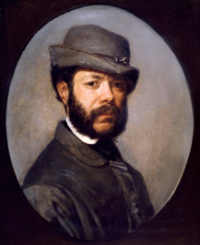 Selvportrett av Filippo Palizzi (1818-1899) (olje på lerret) av Filippo Palizzi