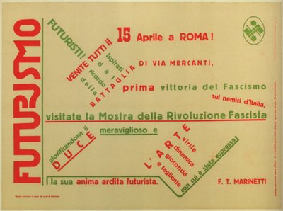 Futurisme, 1932 av Filippo Tommaso Emilio Marinetti