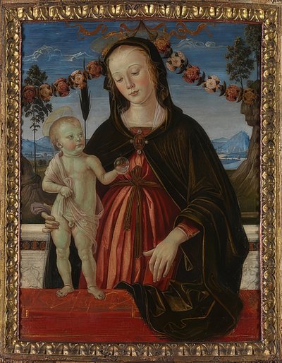 Madonna og barn. Rundt 1473 av Fiorenzo di Lorenzo