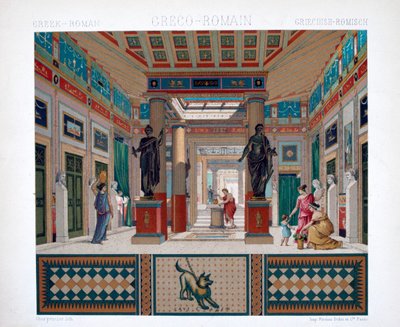 Gresk, romersk tempel, ca 1800-1835 av Firmin Didot