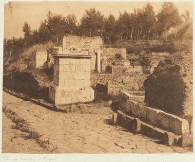 Street of Tombs, Pompeii av Firmin Eugène Le Dien