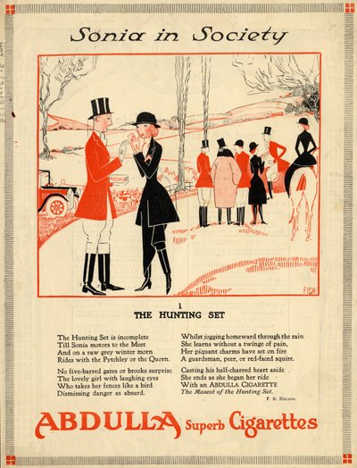 Abdulla-sigaretter, 1920-tallet av Fish