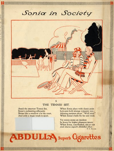 Abdulla-sigaretter, 1920-tallet av Fish