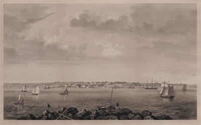 Castine, fra Hospital Island av Fitz Henry Lane