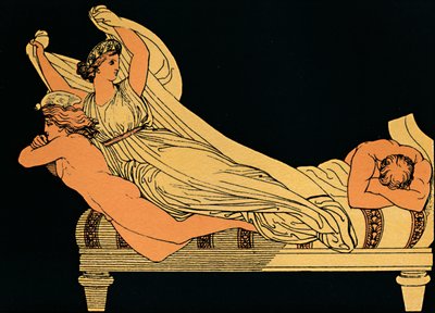 Den tomme gleden som bor i nattens drømmer, 1880 av Flaxman