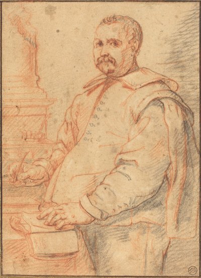 En lærd skrift av Flemish 17th Century