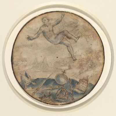 Mann som faller fra himmelen av Flemish 17th Century