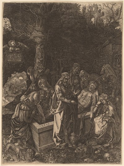 Gravleggingen av Flemish 17th Century, style of Albrecht Dürer