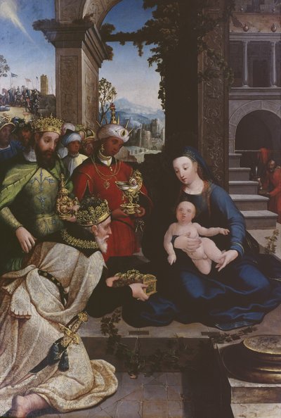 Tilbedelse av magi, ca. 1500 av Flemish School