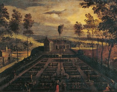 En italiensk hage av Flemish School