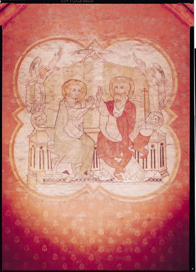 Jomfruens velsignelse (fresco) av Flemish School