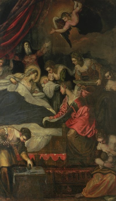 Chiara Albini Pietrazzani og hennes fem barn Eleanora, Vincenzo, Cinzia, Tullo og Anna av Flemish School