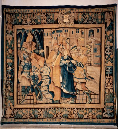 Conques museums skattkammer (Le Trésor de Conques). flamsk billedvev. Historien om Sainte Foy. Det 16. århundre (?). av Flemish School