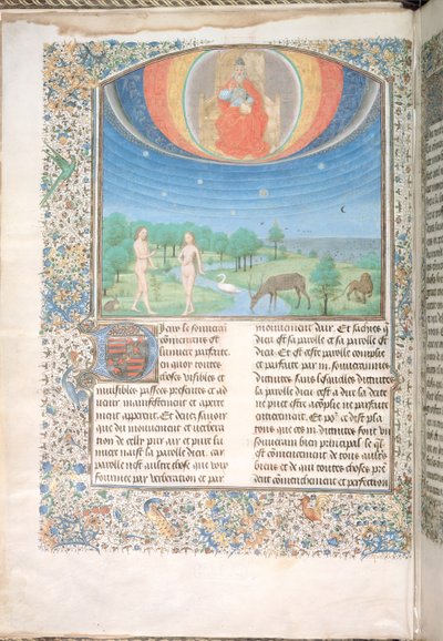 Jordisk paradis, fra en bok om verdens syv tidsaldre av Flemish School