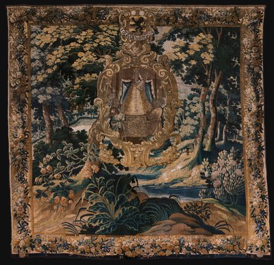 flamsk billedvev. Landskap med den svarte Madonnaen. Atelier i Oudenaarde. 1665. av Flemish School