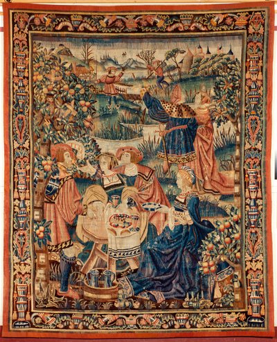 flamsk billedvev. Det 16. århundre. av Flemish School