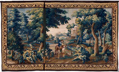 flamsk billedvev. Slutten av 1600-tallet. Eiendommen til kirken Sint-Walburgakerk Oudenaarde (Dekenij van de Sint-Walburga). av Flemish School