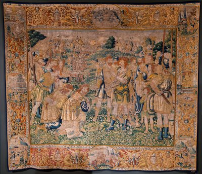 flamsk billedvev. Hannibals bror Hasdrubal ble tatt til fange av romeren av Flemish School
