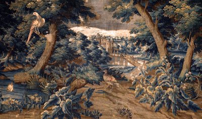 flamsk billedvev. utholde. Slutt på 1600-tallet - begynnelsen av 1700-tallet. Eiendommen til kirken Sint-Walburgakerk Oudenaarde (Dekenij van de Sint-Walburga). Detalj. av Flemish School