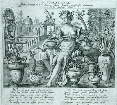 Flora (gravering) av Flemish School