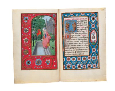 Folioer fra Rothschilds timebok, Gent eller Brugge, ca. 1505 av Flemish School