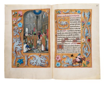 Folioer fra Rothschilds timebok, Gent eller Brugge, ca. 1505 av Flemish School