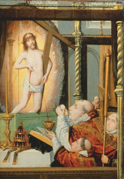 St. Gregorius messe, ca. 1510 av Flemish School