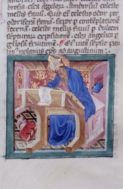 Ms Gen 1111 Page fra Legenda Aurea, Brugge, ca. 1400-10 av Flemish School