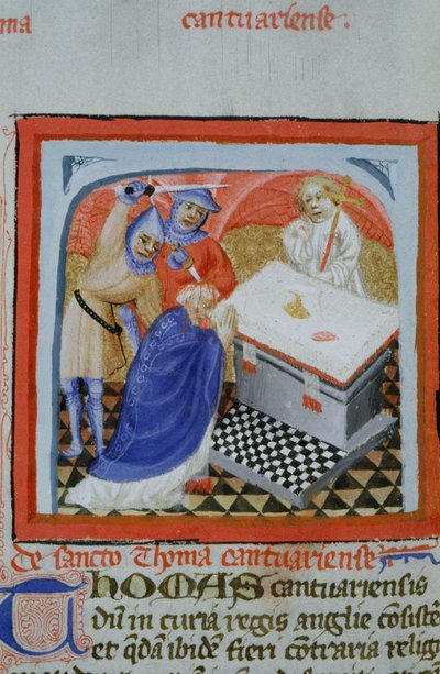 Ms Gen 1111 Page fra Legenda Aurea, Brugge, ca. 1400-10 av Flemish School