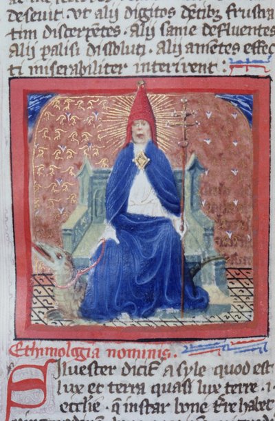 Ms Gen 1111 Page fra Legenda Aurea, Brugge, ca. 1400-10 av Flemish School