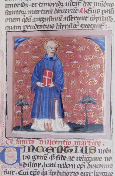 Ms Gen 1111 Page fra Legenda Aurea, Brugge, ca. 1400-10 av Flemish School