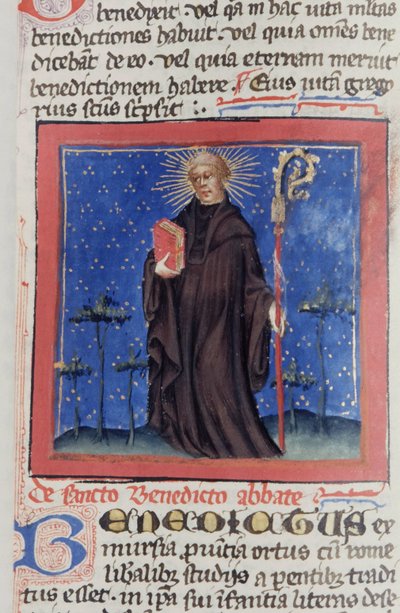 Ms Gen 1111 Page fra Legenda Aurea, Brugge, ca. 1400-10 av Flemish School