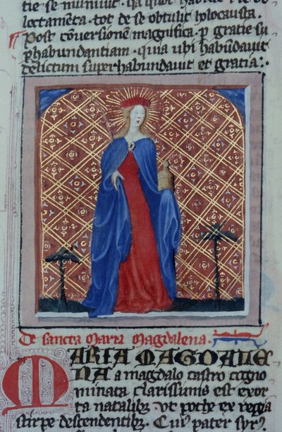 Ms Gen 1111 Page fra Legenda Aurea, Brugge, ca. 1400-10 av Flemish School