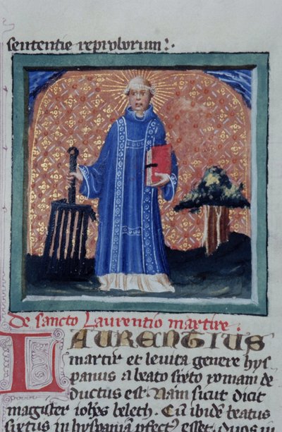 Ms Gen 1111 Page fra Legenda Aurea, Brugge, ca. 1400-10 av Flemish School