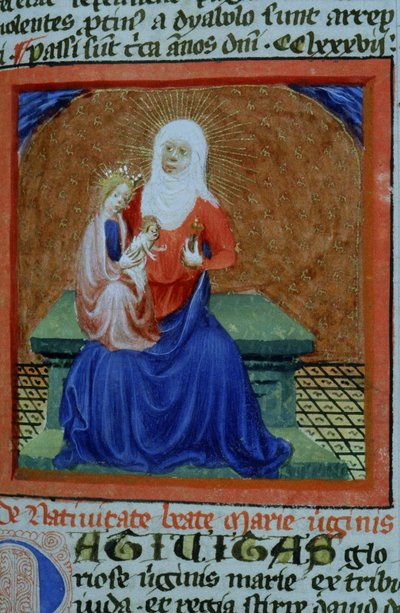 Ms Gen 1111 Page fra Legenda Aurea, Brugge, ca. 1400-10 av Flemish School