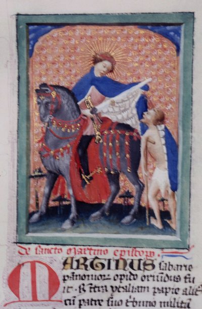 Ms Gen 1111 Page fra Legenda Aurea, Brugge, ca. 1400-10 av Flemish School