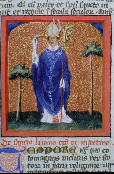 Ms Gen 1111 Page fra Legenda Aurea, Brugge, ca. 1400-10 av Flemish School