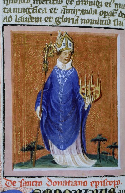 Ms Gen 1111 Page fra Legenda Aurea, Brugge, ca. 1400-10 av Flemish School